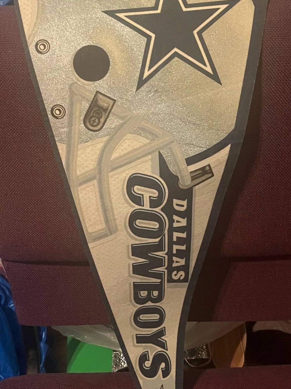 Vintage Wincraft Dallas cowboys Felt Pennant NWT